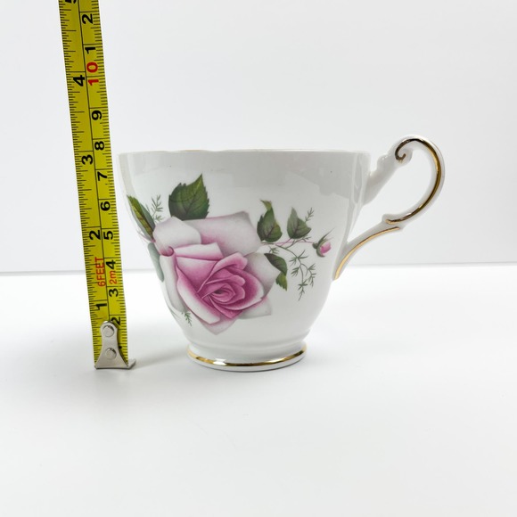 Vintage Regency English Bone China Tea Cup & Saucer Set Floral Made in England - Picture 8 of 10